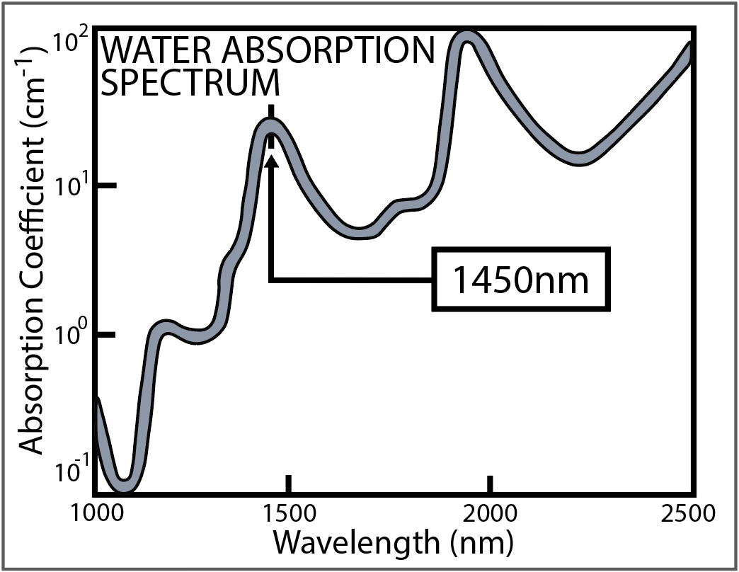 Water Absorption Spectrum - Absorption in Tissue-1